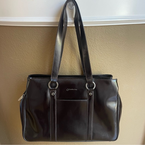 Franklin Covey Laptop Organizer Briefcase Shoulder Bag Tote - Picture 14 of 14